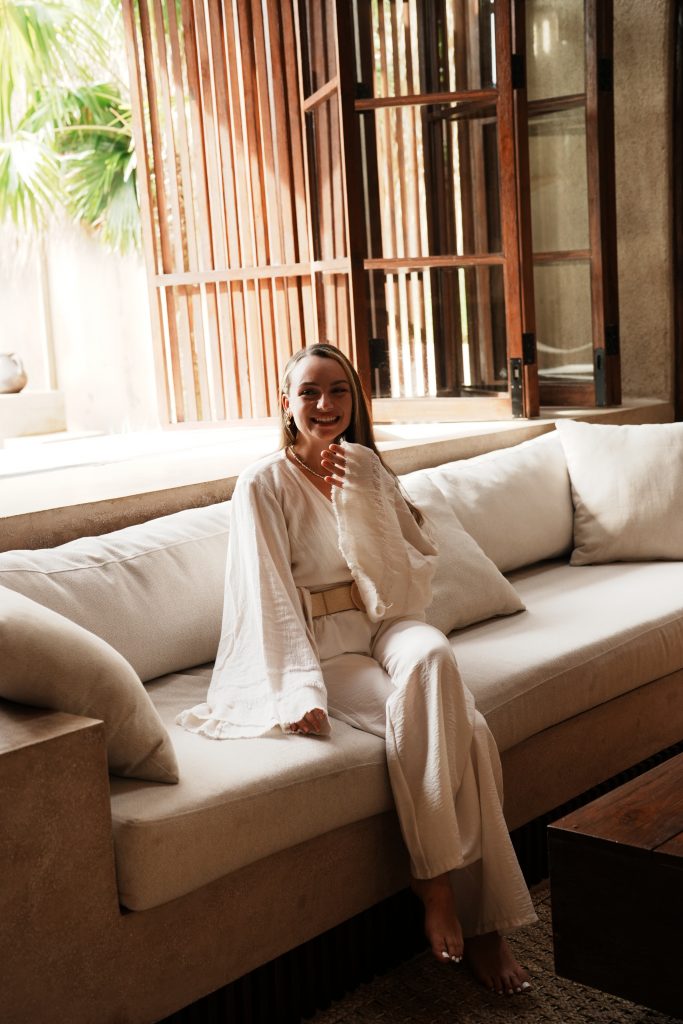 Anastasia beim Online Business Mentoring für Frauen auf Bali